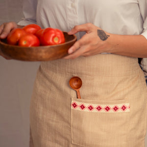 Farah Waist Apron - Tahini - Bayyāra