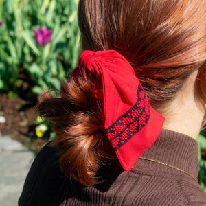 Lara Hair Scrunchie - Watermelon - Bayyāra