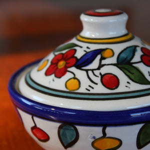 Lidded Serving Bowl - Hebron Multicolour - Bayyara