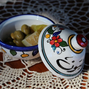 Lidded Serving Bowl - Olives - Bayyara