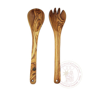 Handcarved Salad Servers - Bayyāra