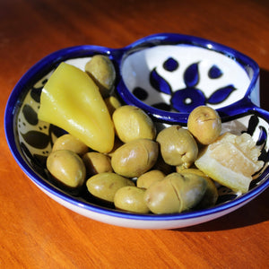 Olive Serving Dish - Hebron Blue - Bayyara