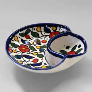 Olive Serving Dish - Hebron Multicolour - Bayyāra