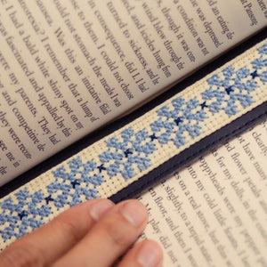 Tatreez Bookmark - Akka Blue - Bayyāra